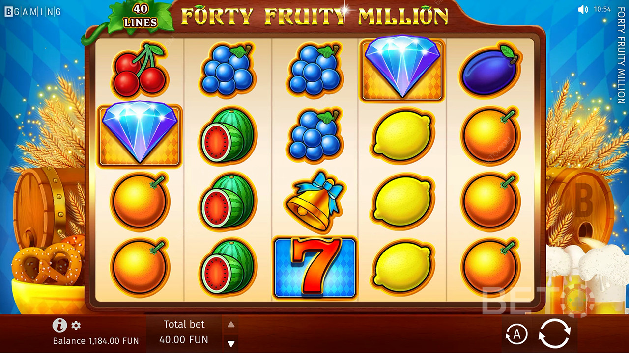 Forty Fruity Million arvostelu BETO Slotsilta