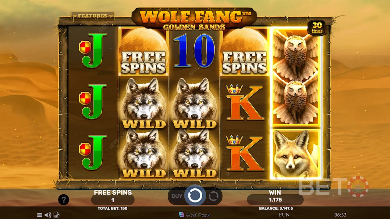Wolf Fang Golden Sands arvostelu BETO Slotsilta