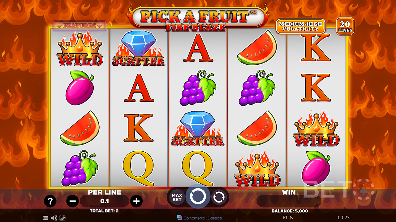 Pick A Fruit Fire Blaze Pelaa Ilmaiseksi