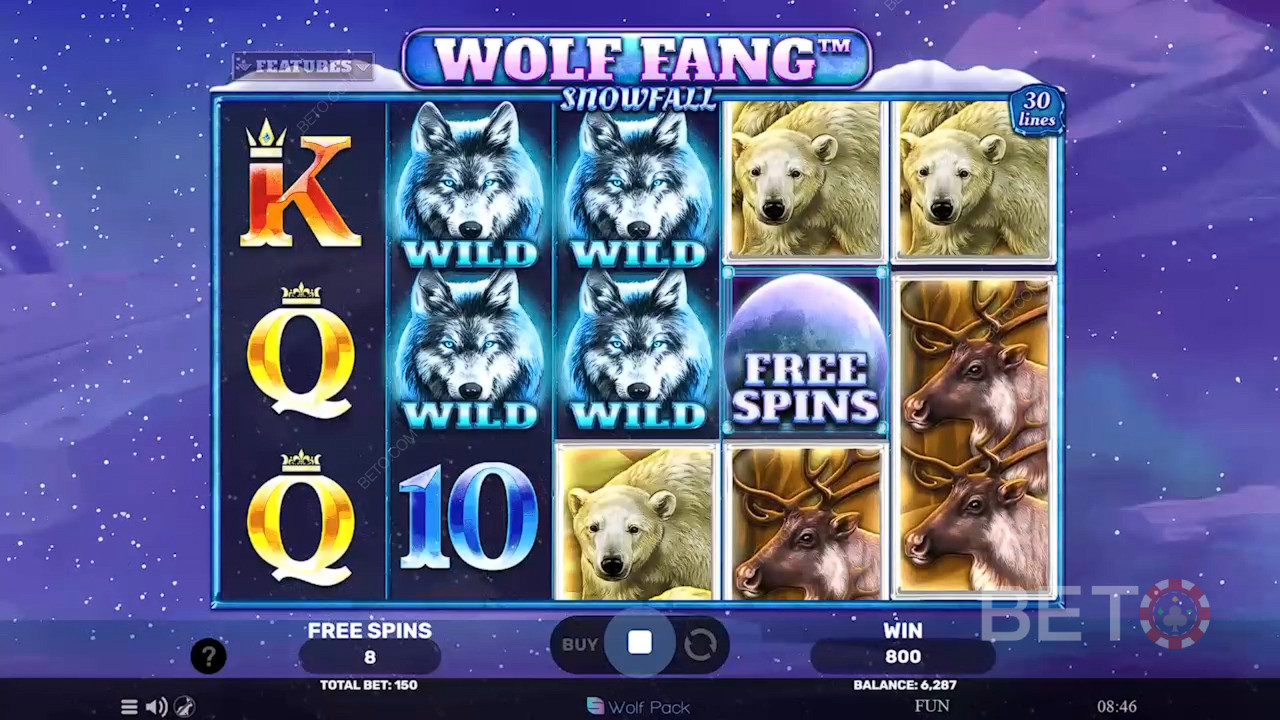 Wolf Fang Lumisateen arvostelu by BETO Slots