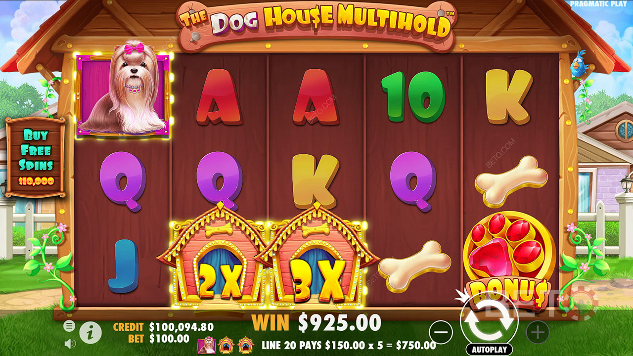 Bonusominaisuudet selitetään osoitteessa The Dog House Multihold by Pragmatic Play