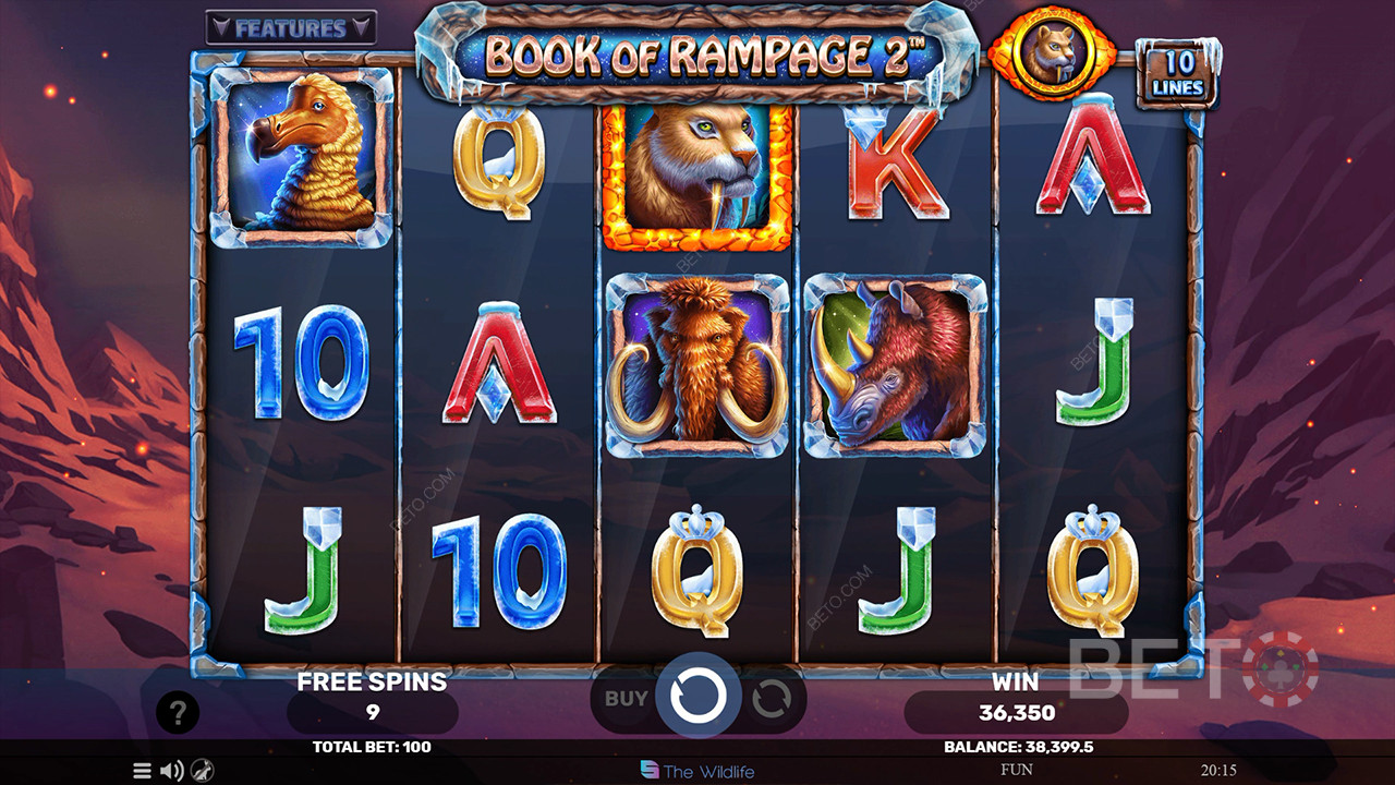 Book of Rampage 2 arvostelu by BETO Slots