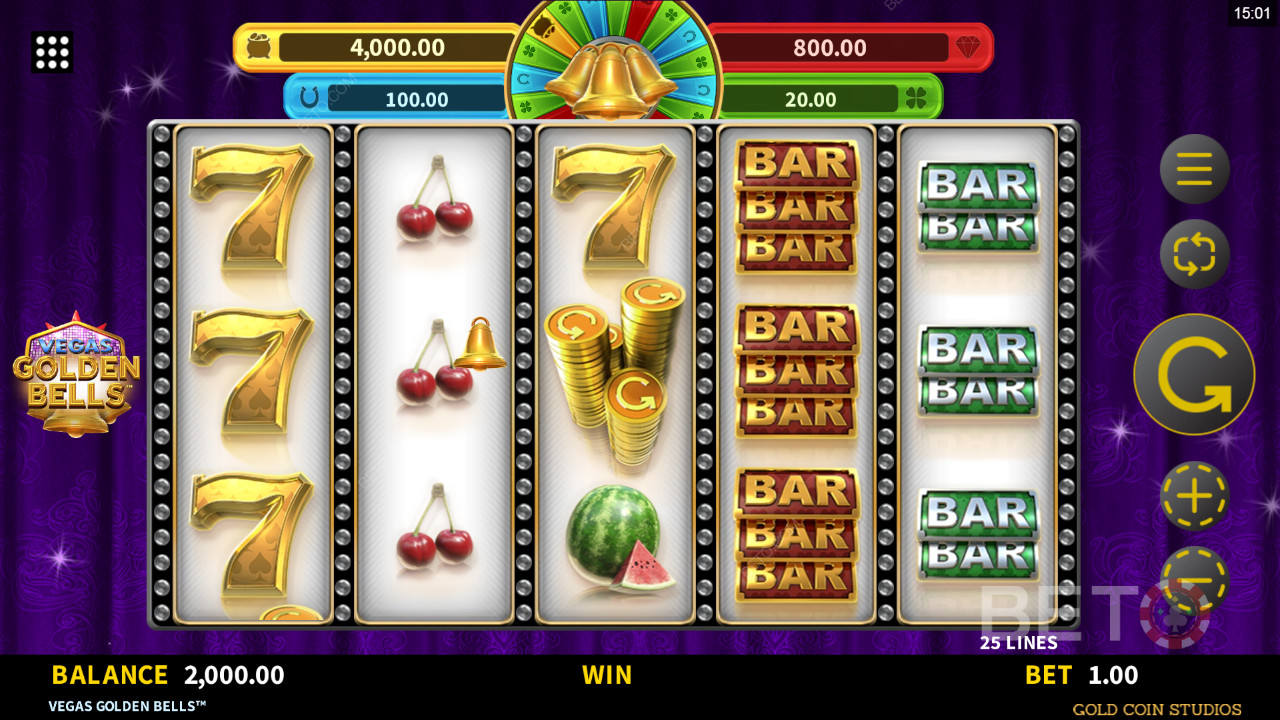 Vegas Golden Bells arvostelu BETO Slotsilta