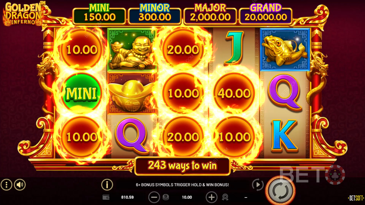 Golden Dragon Inferno arvostelu BETO Slotsilta