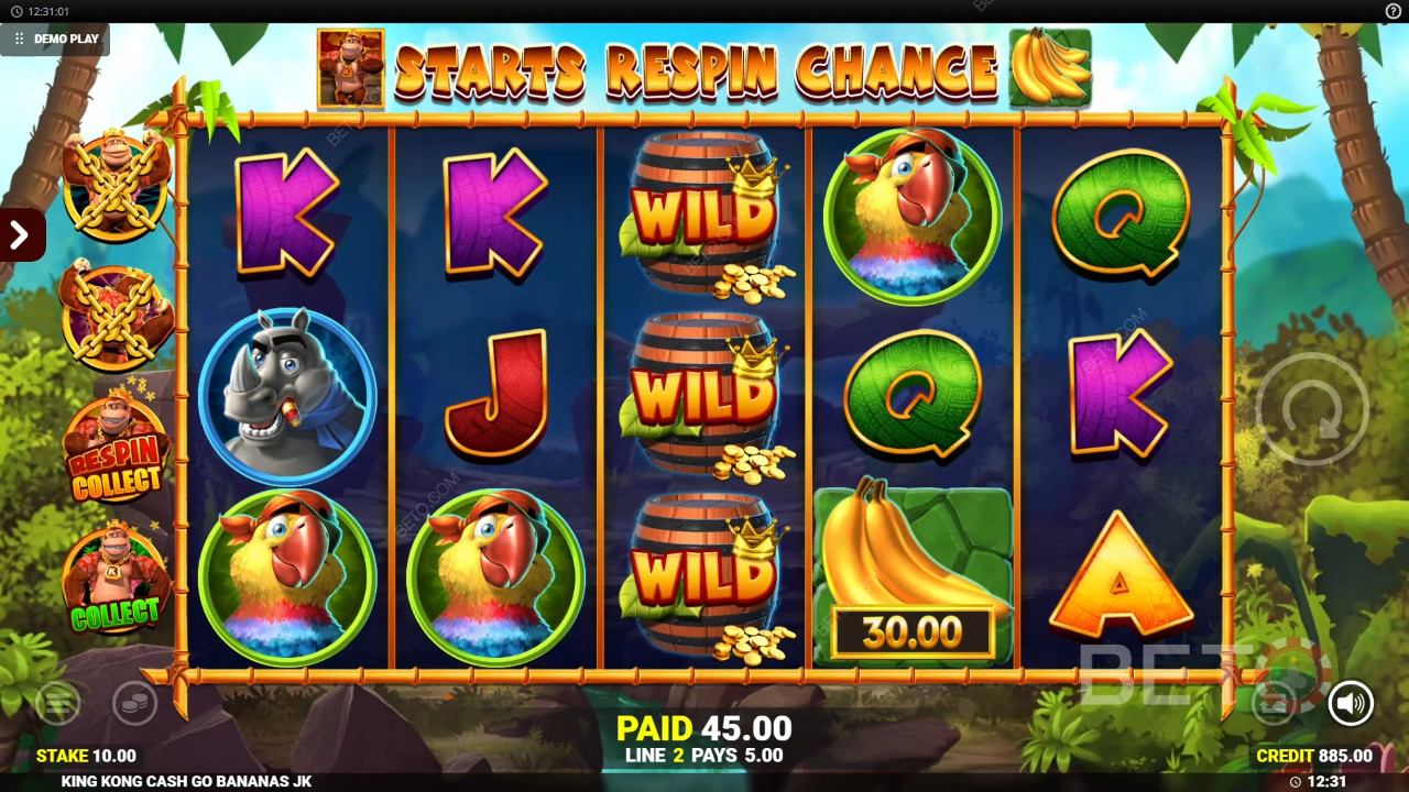 Bonusominaisuudet selitetty King Kong Cash Go Bananas mennessä Blueprint