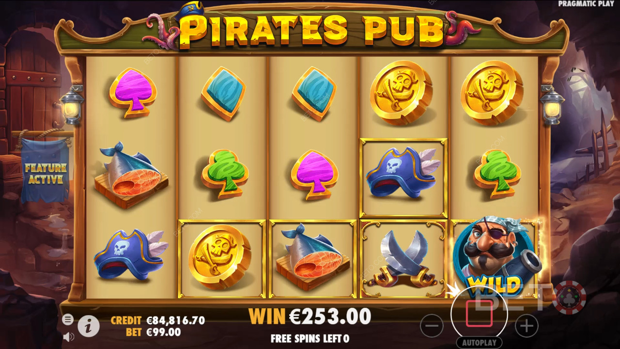Bonusominaisuudet selitetty Pirates Pubissa by Pragmatic Play