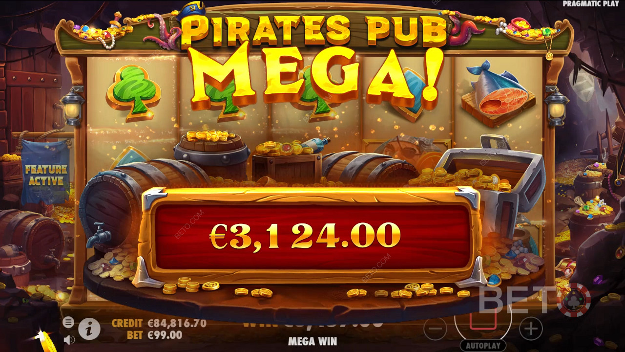 Voita 5 000-kertainen panoksesi Pirates Pub -videokolikkopelissä!