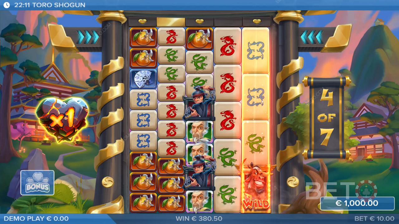Toro Shogun: Shogun Torogon: Kolikkopeli netissä pyörittämisen arvoinen?