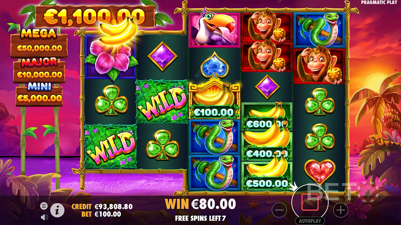 Wild Wild Bananas arvostelu BETO Slotsilta