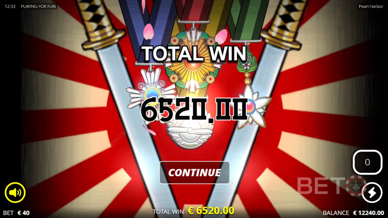 Voita 41,127x panoksesi Pearl Harbor -kolikkopelissä!