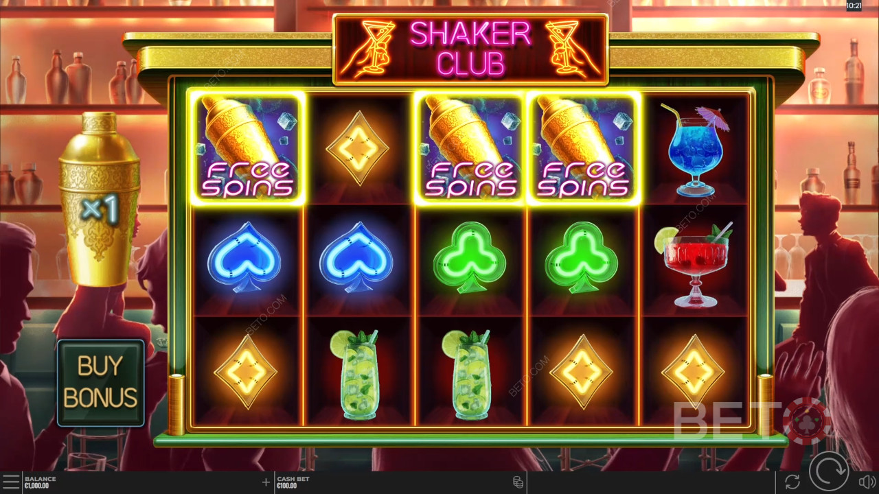 Shaker Club arvostelu by BETO Slots