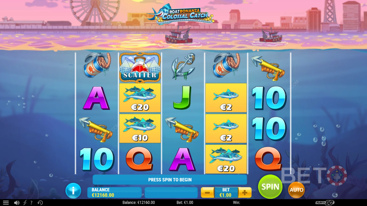 Boat Bonanza Colossal Catch arvostelu BETO Slotsilta