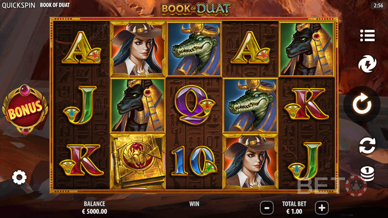 Book of Duat arvostelu BETO Slotsilta