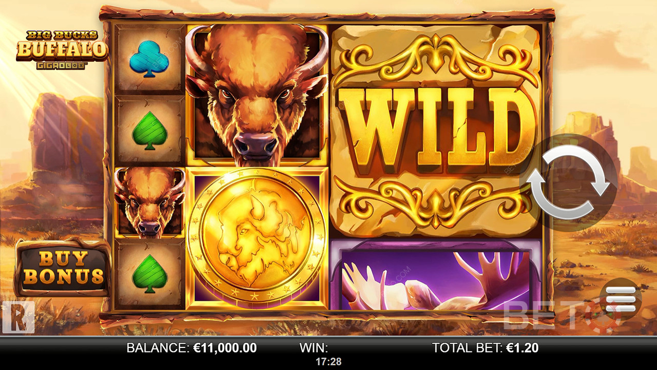Big Bucks Buffalo Gigablox arvostelu BETO Slotsilta
