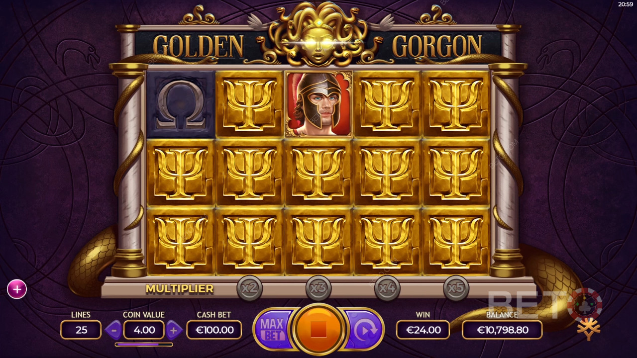 Golden Gorgon arvostelu BETO Slotsilta