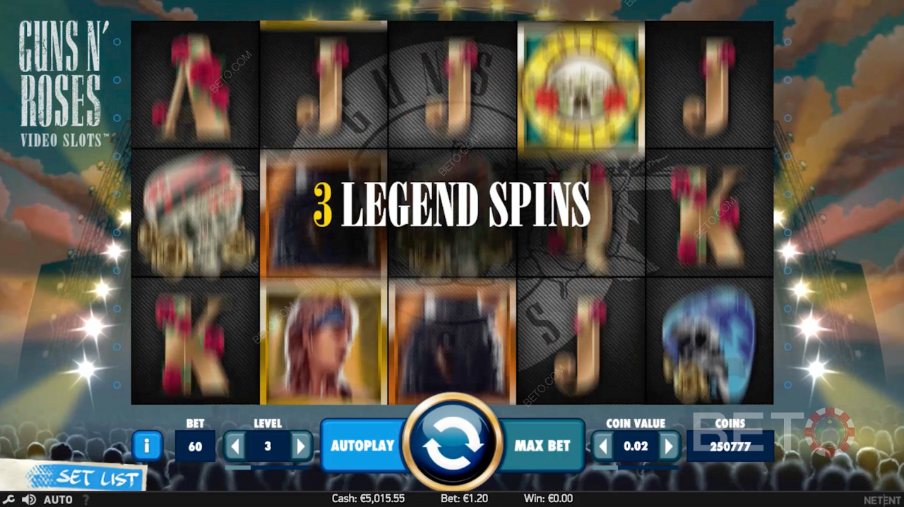 Legend Spins -bonus Guns N