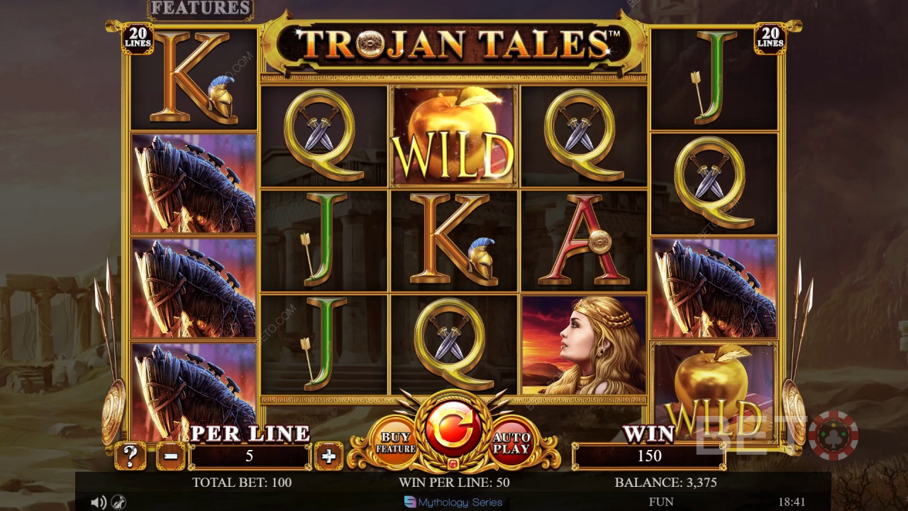 Trojan Tales arvostelu BETO Slotsilta