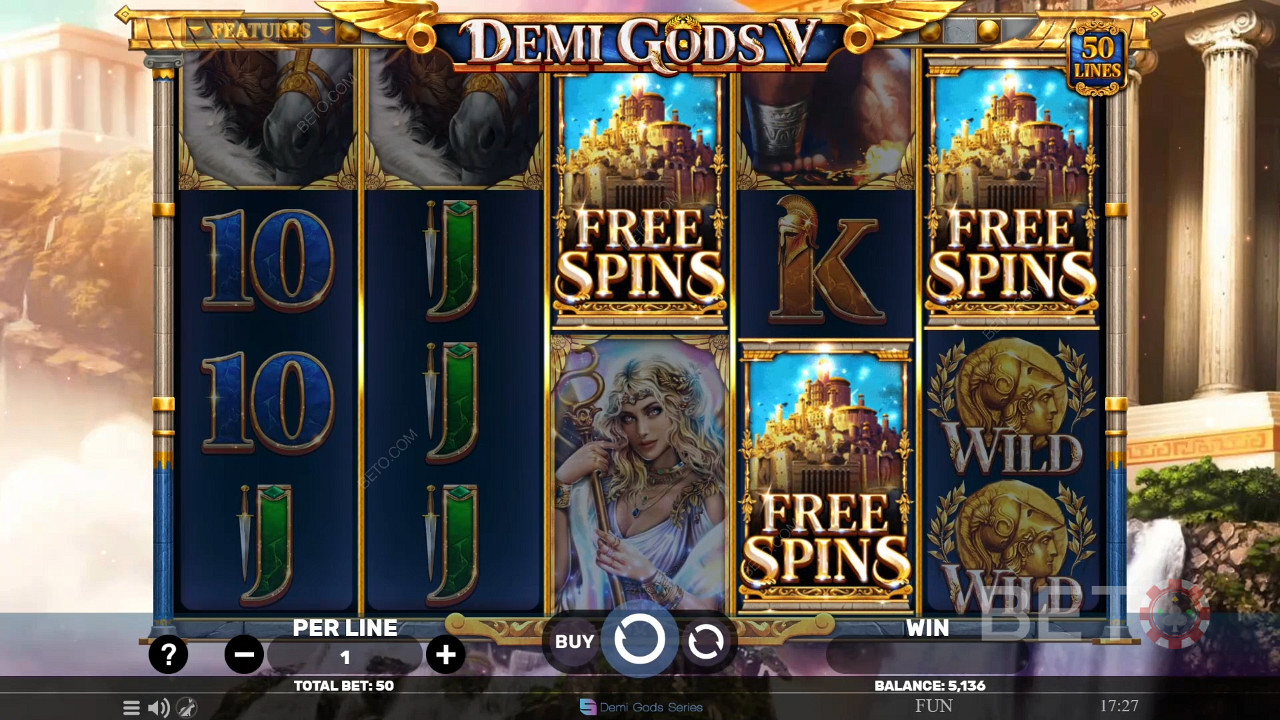 Demi Gods V arvostelu BETO Slotsilta