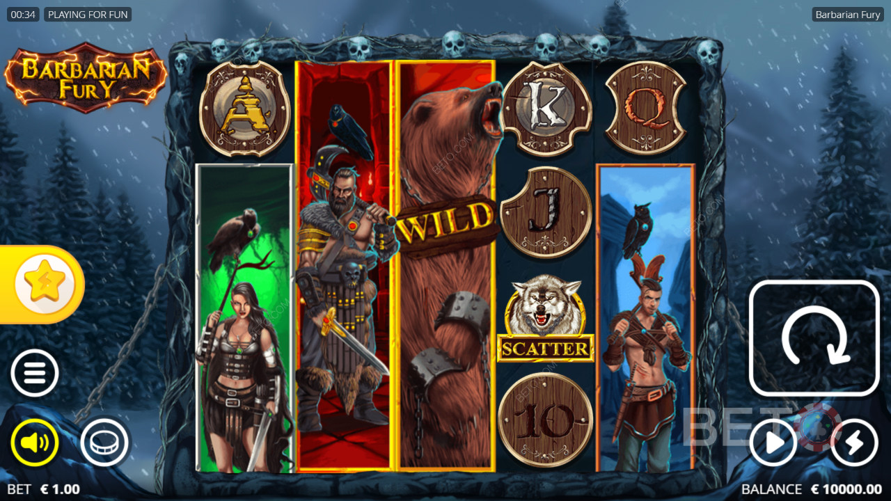 Barbarian Fury arvostelu BETO Slotsilta