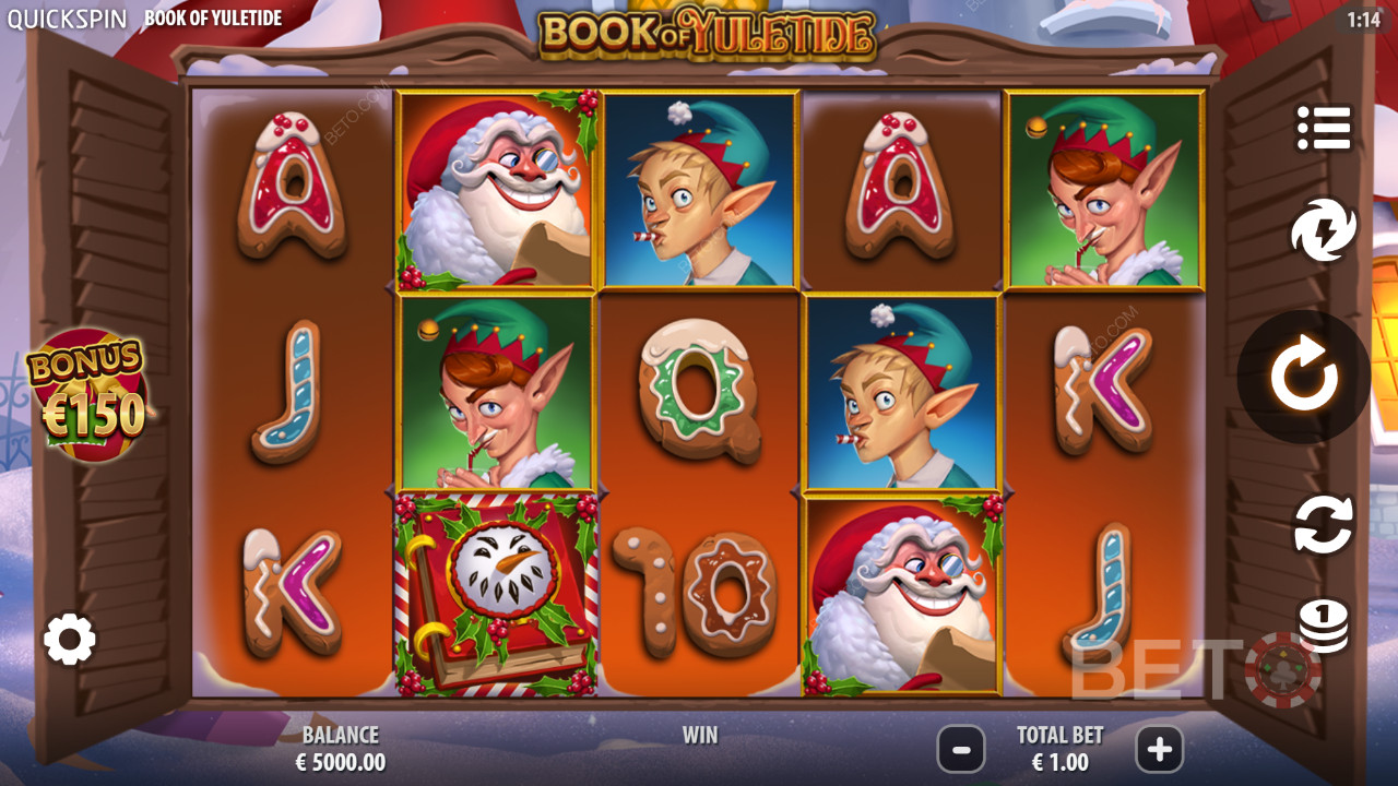 Book of Yuletide arvostelu by BETO Slots