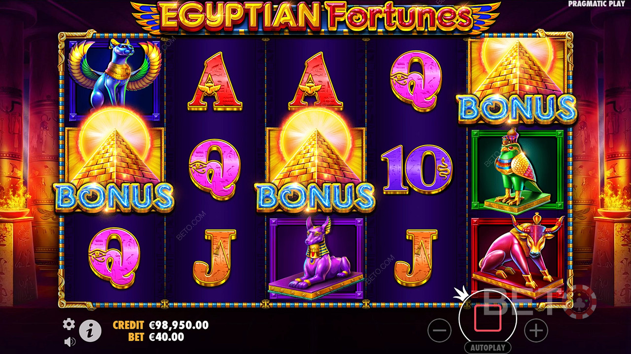 Egyptian Fortunes arvostelu BETO Slotsilta