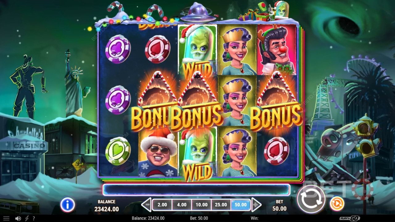 Invading Vegas Las Christmas arvostelu BETO Slotsilta