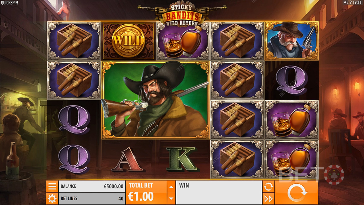 Sticky Bandits: Slots: Wild Return Review by BETO Slots