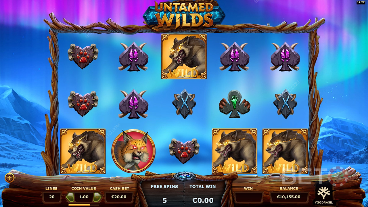 Untamed Wilds arvostelu by BETO Slots