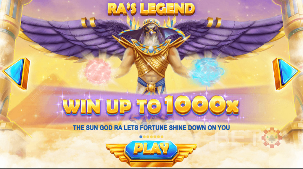 Voita arvokkaita lahjoja, kun auringon jumala - Ra Legend siunaa sinua!