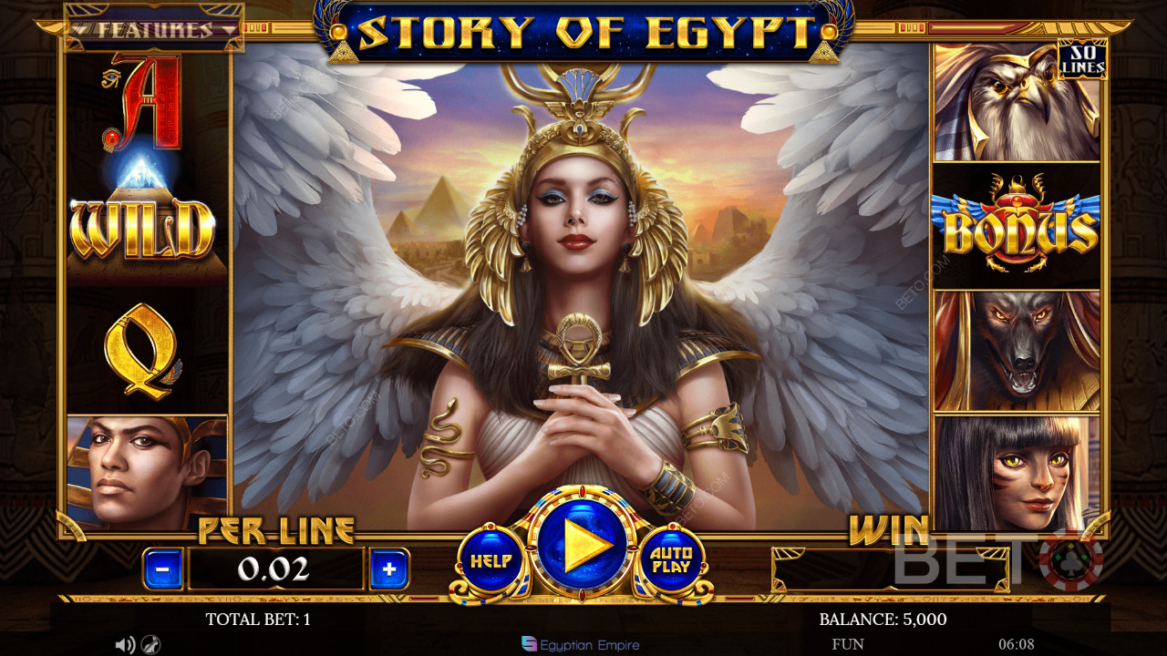 Story of Egypt arvostelu BETO Slotsilta
