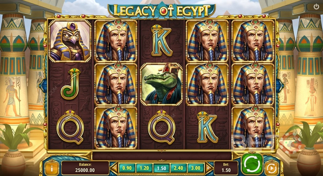 Korkean palkkauksen symbolit Legacy Of Egyptissä