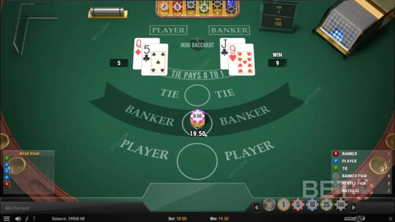Baccarat kasinopelit - Opi hallitsemaan Baccarat strategioita