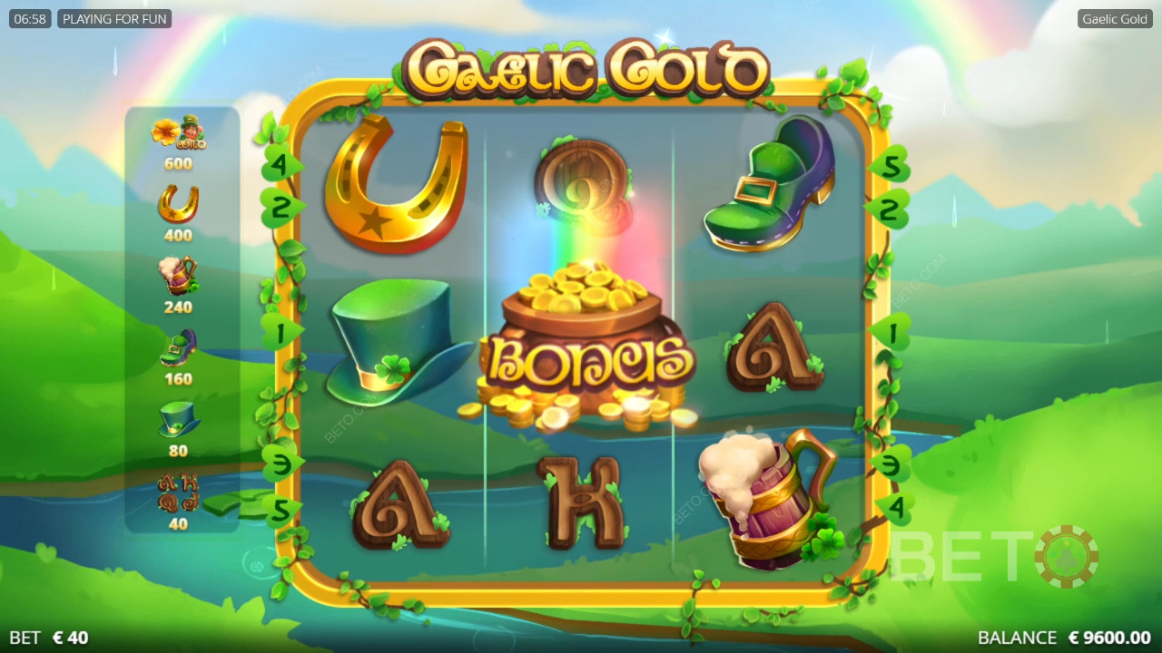 Gaelic Gold arvostelu BETO Slotsilta