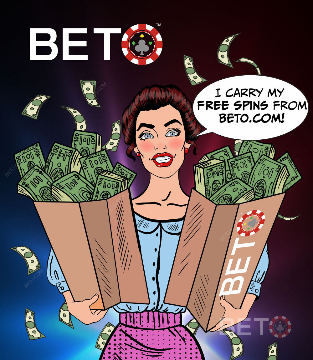 Hanki kasinon ilmaiskierrokset ja käteiskierrokset BETO.comista.