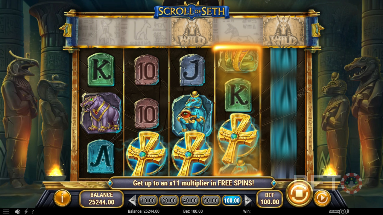 Scroll of Seth arvostelu by BETO Slots