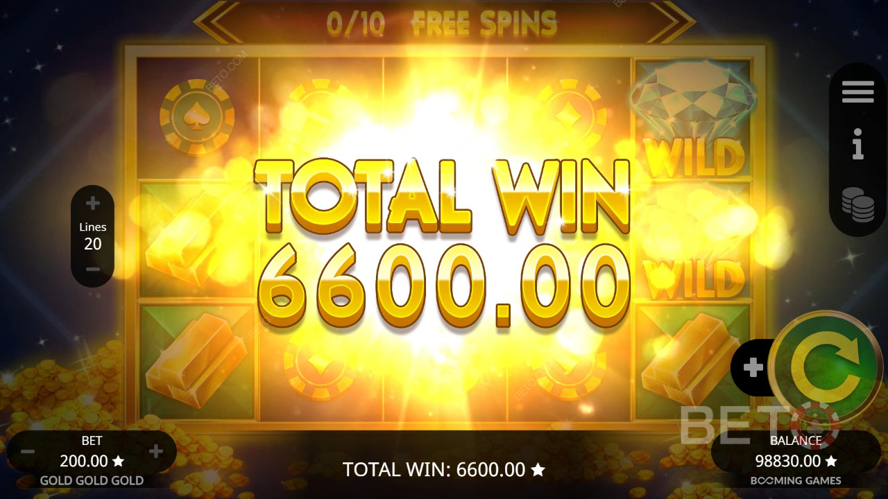 Voita 2,000x panoksesi Gold Gold Gold Gold kolikkopelissä verkossa!