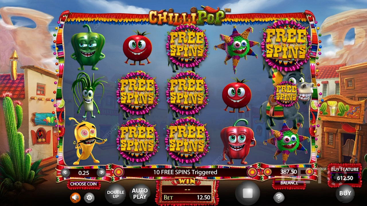 Chilli Pop - Ei-progressiivinen kolikkopeli, jossa on 110 000 dollarin jättipotti!