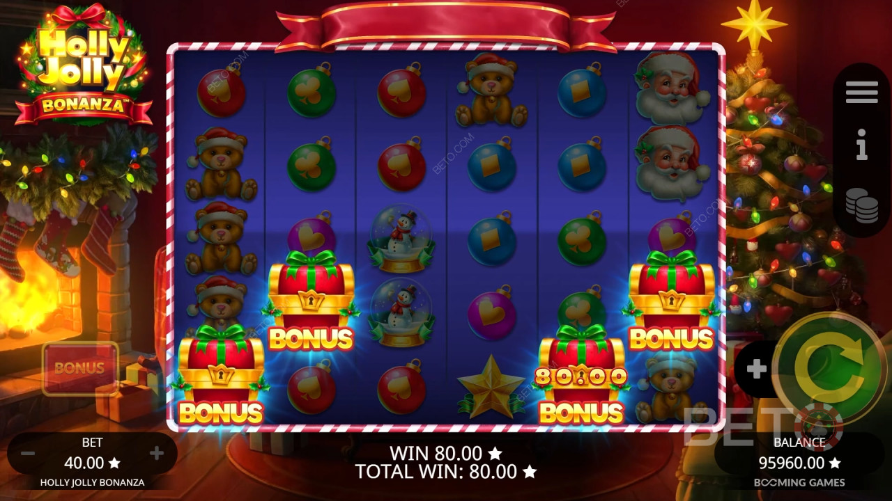 Holly Jolly Bonanza arvostelu BETO Slotsilta