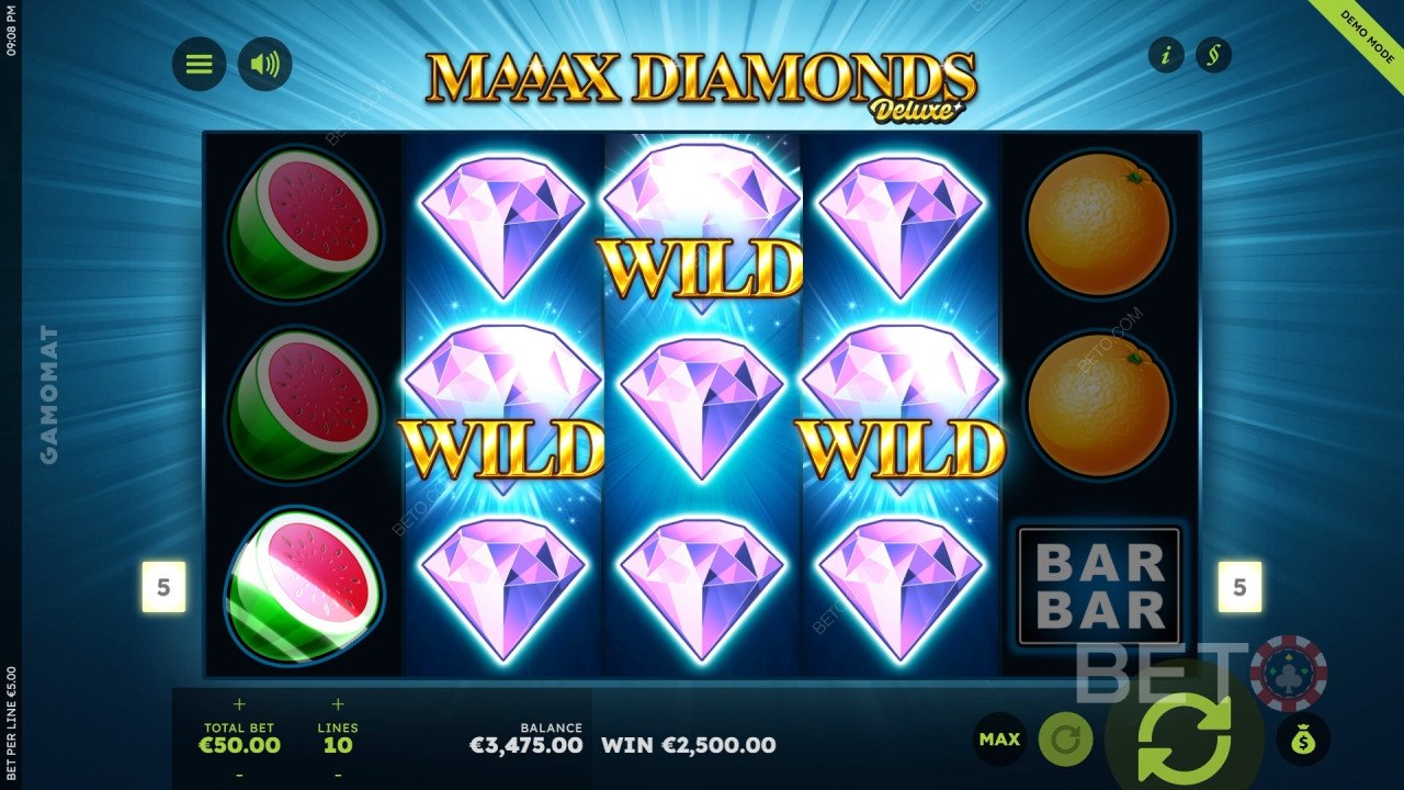 Maaax Diamonds Deluxe Review by BETO Slots