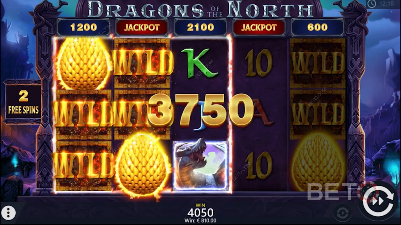Suuri voitto Dragons of the North -videokolikkopelissä