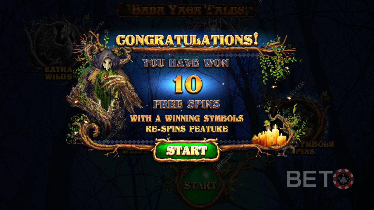 Voita 1000x panoksesi Baba Yaga Tales -kolikkopelissä verkossa!