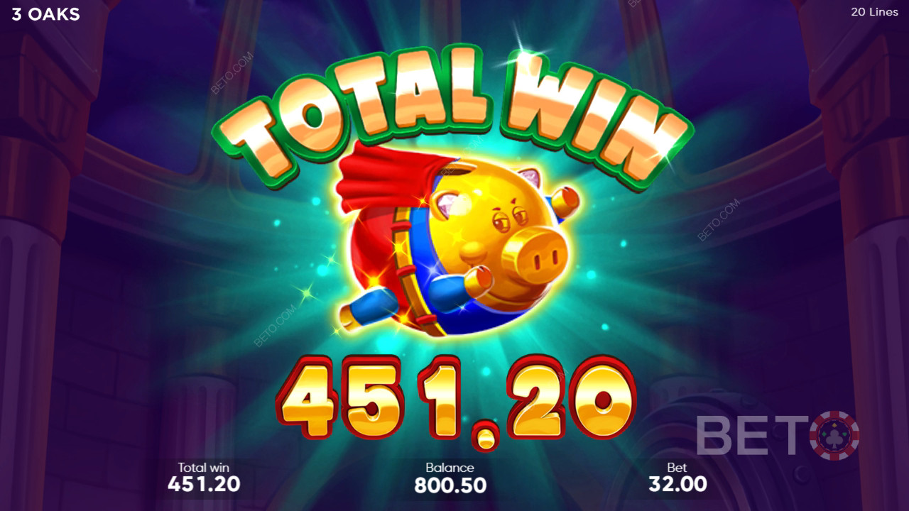 Voita 6,750x panoksesi Super Sticky Piggy -kolikkopelissä verkossa!