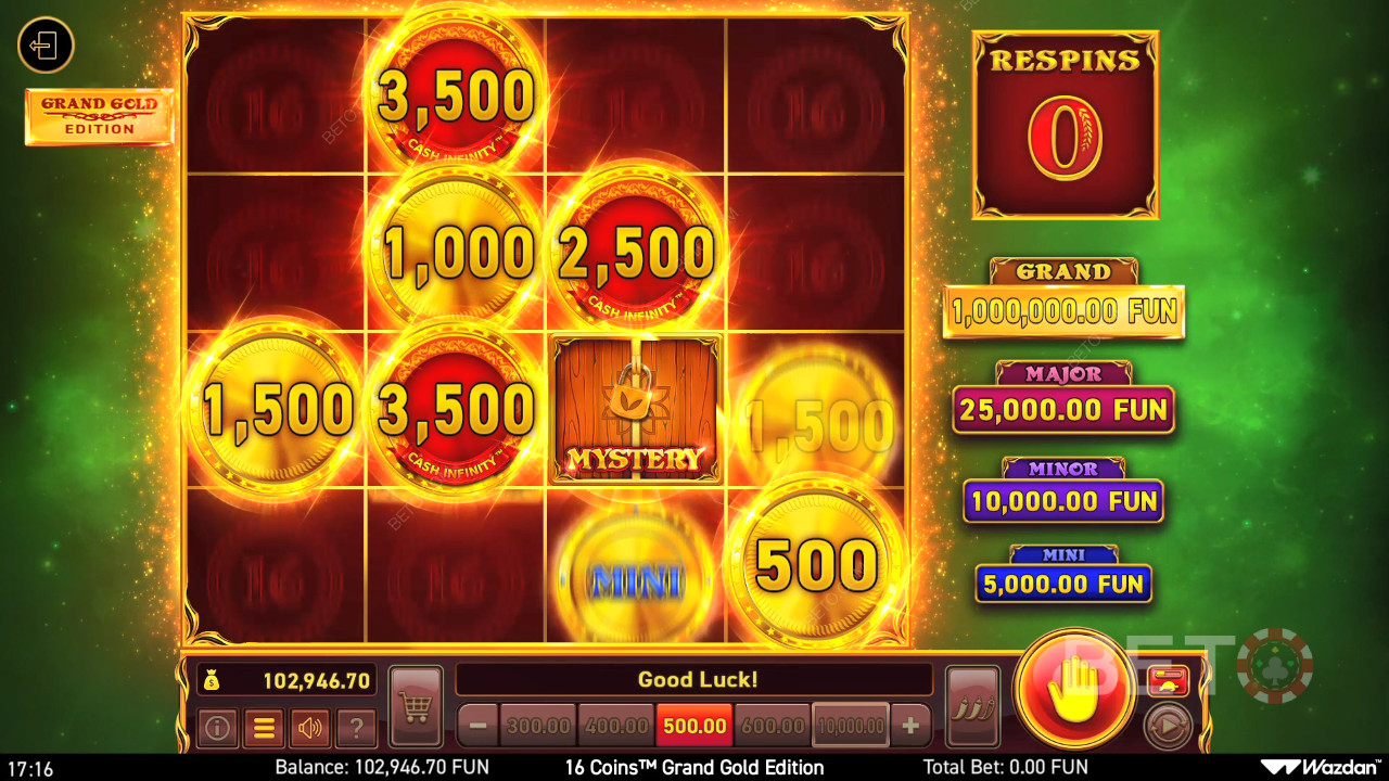 Onko 16 kolikoita Grand Gold Edition Slot Online sen arvoinen?