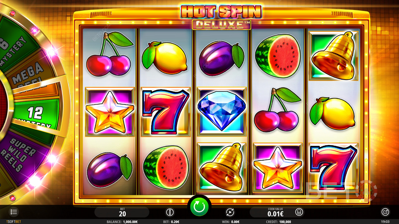 Hot spin Deluxe on makea hedelmäinen teemakolikkopeli, joka voi tarjota valtavia määriä rahaa.