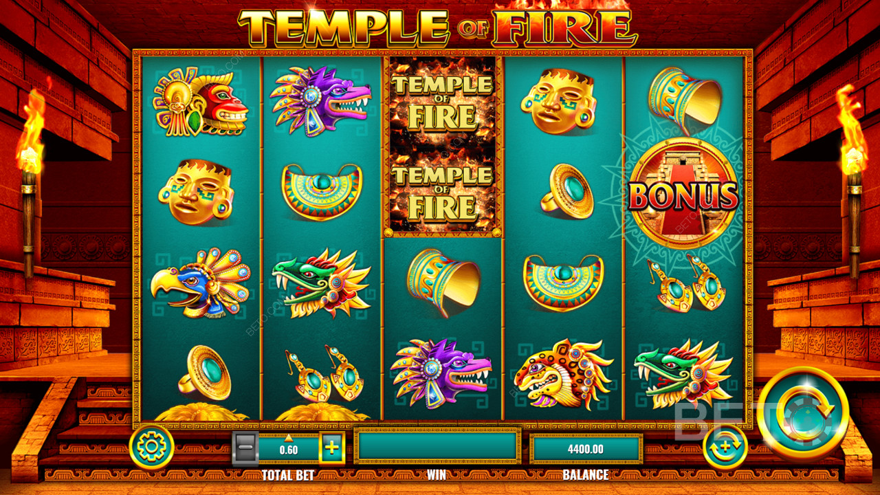 Temple of Fire -videokolikkopeli