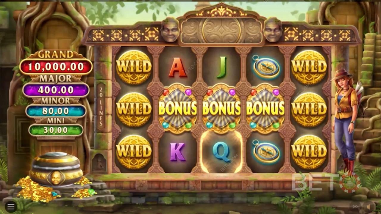 Saa 3 bonussymbolia käynnistääksesi bonuspelin, jossa on kiinteät jättipotit.