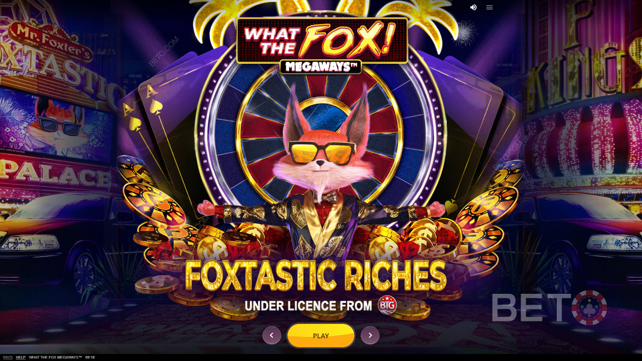 Ylellisen What The Fox Megaways -pelin aloittaminen