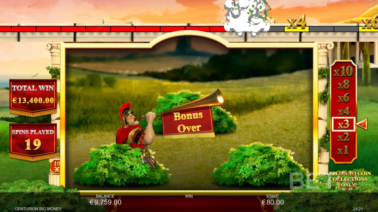 Bonusominaisuudet selitetty Centurion Big Money by Centurion Big Money by Inspired Gaming