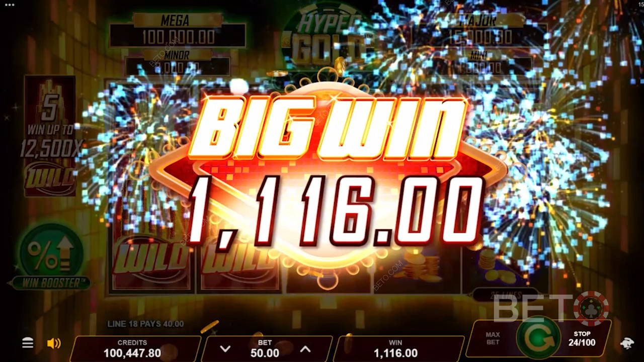 Mega Jackpot voi saada sinut voittamaan jopa 5,000-kertaisen panoksesi.