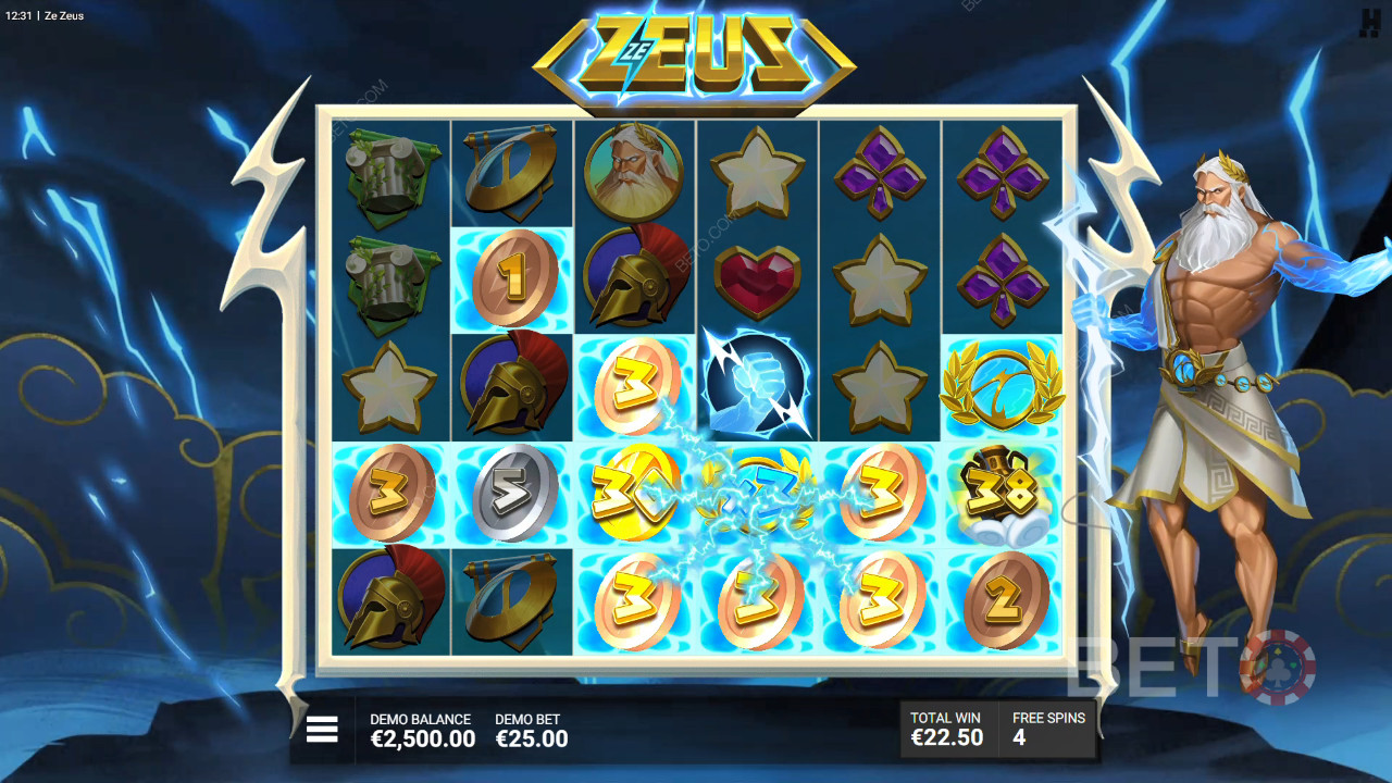 Ze Zeus -pelin bonusominaisuudet selitettynä Hacksaw Gaming